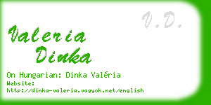 valeria dinka business card