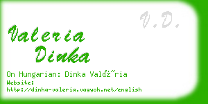 valeria dinka business card